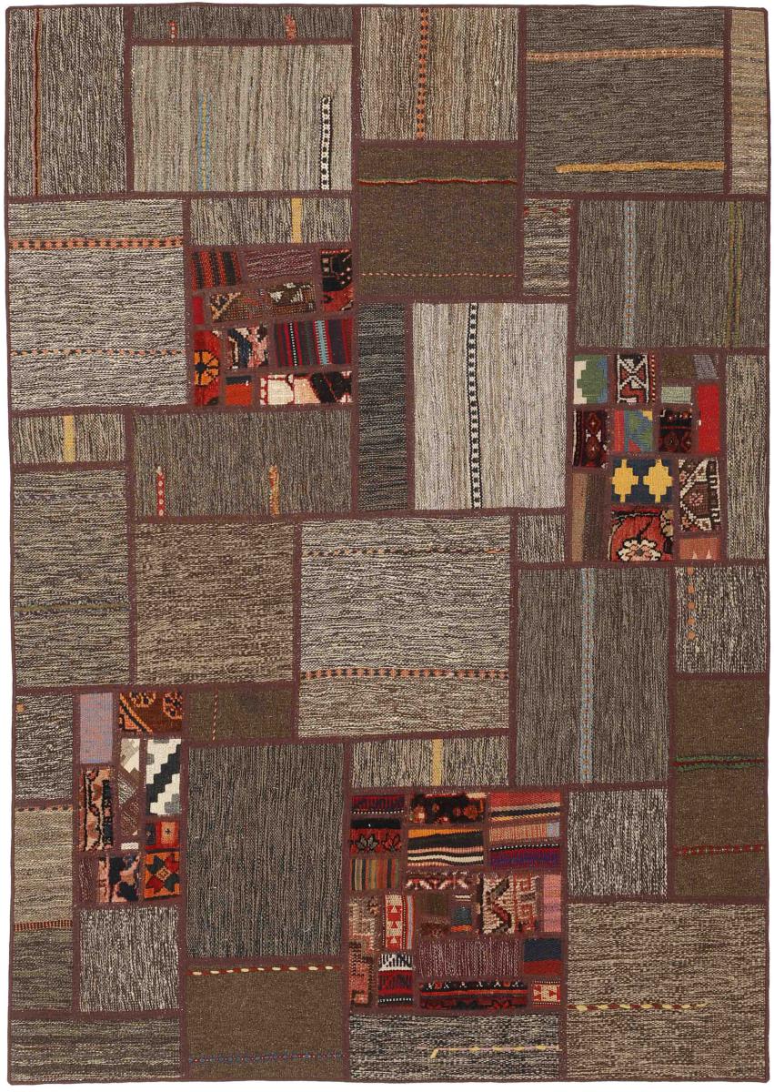 Tapete persa Kilim Patchwork 6'6"x4'8" 6'6"x4'8", Tapete persa Tecido à mão