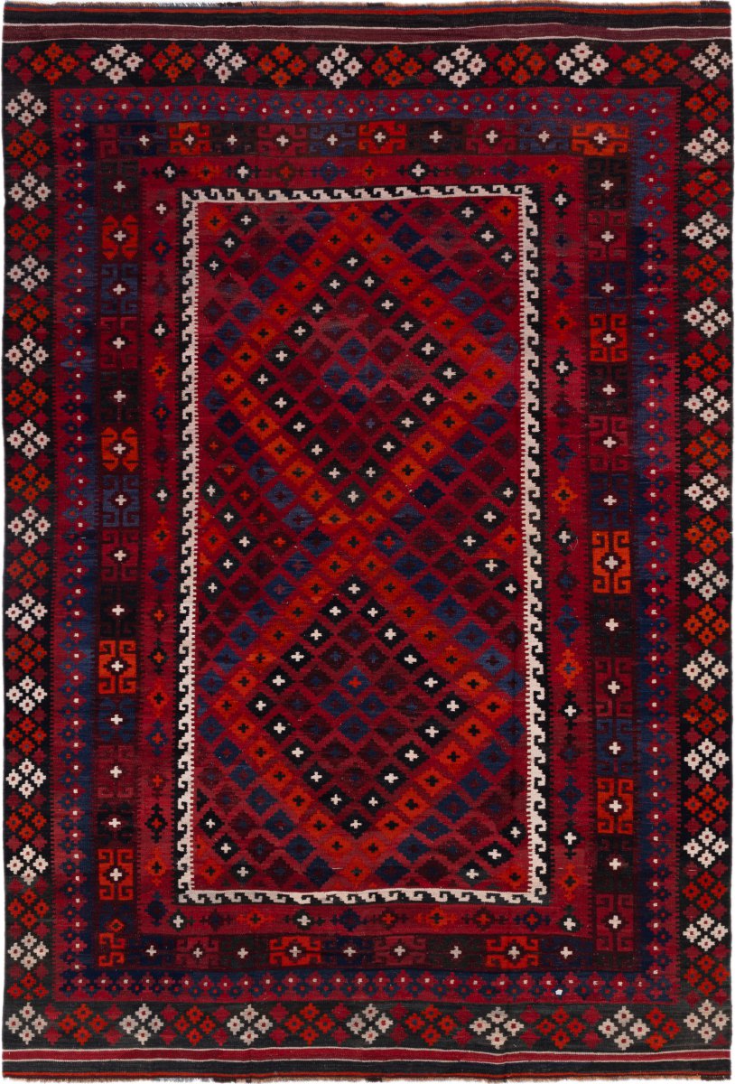 Covor afgan Chilim Afghan 384x264 384x264, Covor persan Țesut manual