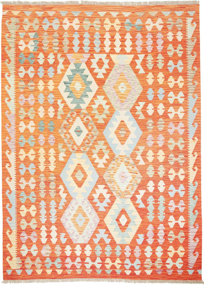 Afghanischer Teppich Kelim  Afghan 239x177 239x177, Perserteppich Handgewebt