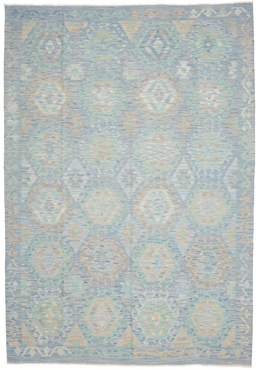 Afghan rug Kilim Afghan 9'7"x6'8" 9'7"x6'8", Persian Rug Woven by hand