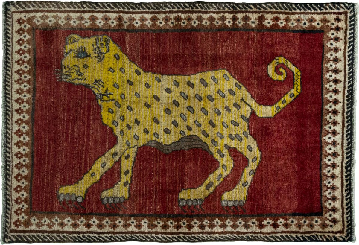 Tapis persan Persan Gabbeh Ghashghai 124x85 124x85, Tapis persan Noué à la main