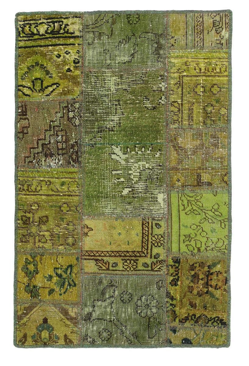 Perzisch tapijt Patchwork 89x61 89x61, Perzisch tapijt Handgeknoopte