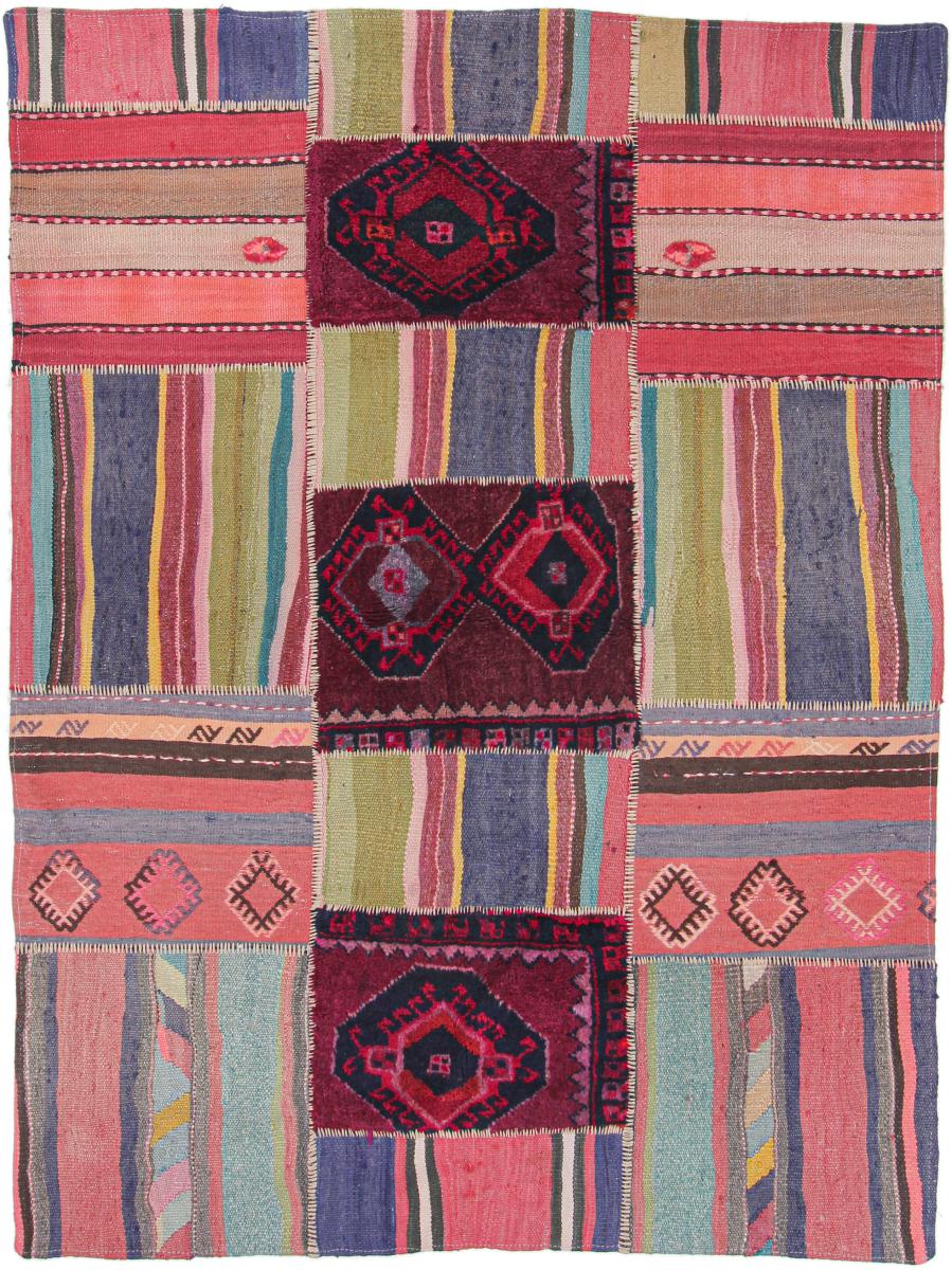 Tapete persa Kilim Patchwork 199x149 199x149, Tapete persa Tecido à mão