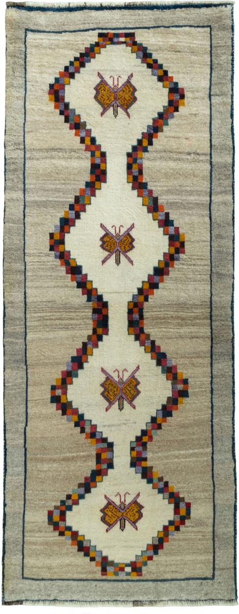 Tapis persan Persan Gabbeh Ghashghai 210x81 210x81, Tapis persan Noué à la main