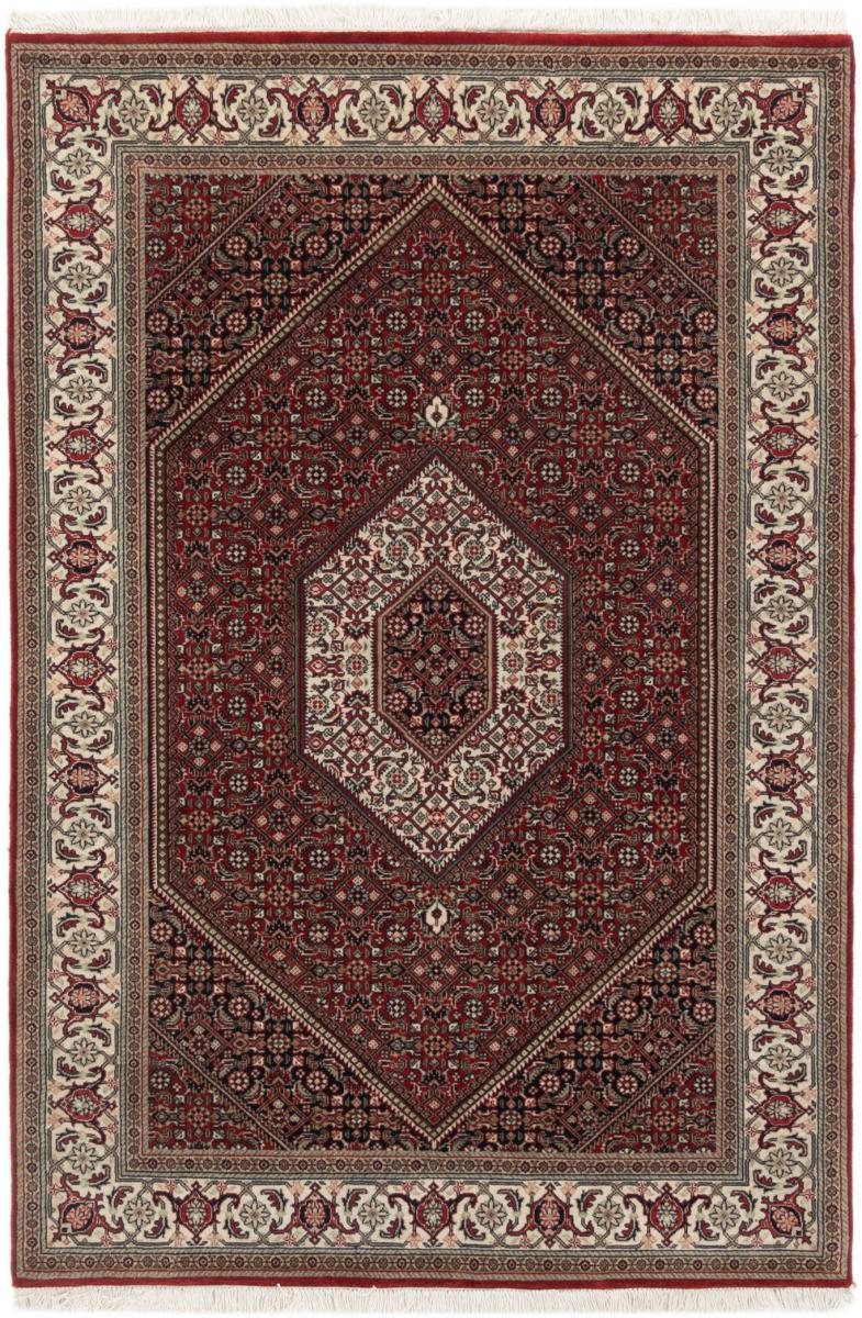 Tapis indien Indo Bidjar 186x123 186x123, Tapis persan Noué à la main