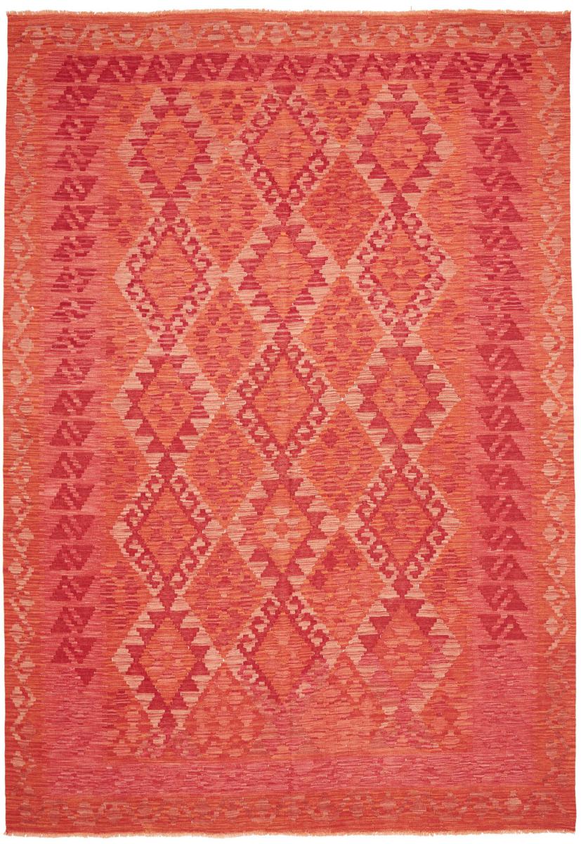 Afghan rug Kilim Afghan 9'7"x6'9" 9'7"x6'9", Persian Rug Woven by hand