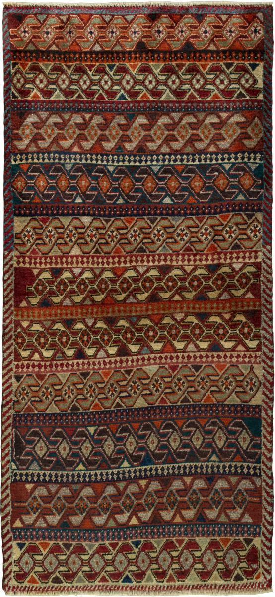 Persian Rug Persian Gabbeh Ghashghai 170x81 170x81, Persian Rug Knotted by hand