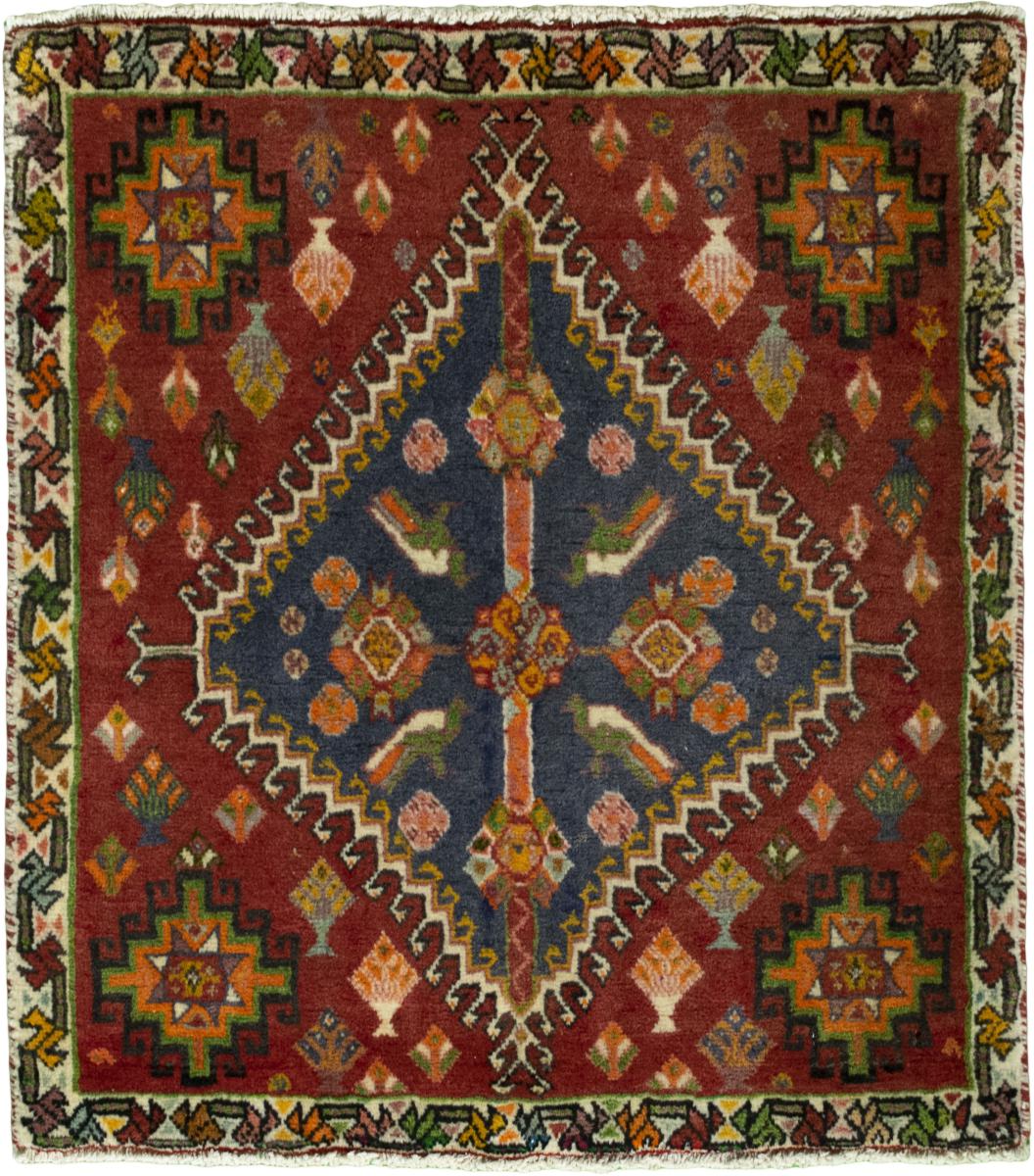 Persian Rug Shiraz 70x63 70x63, Persian Rug Knotted by hand