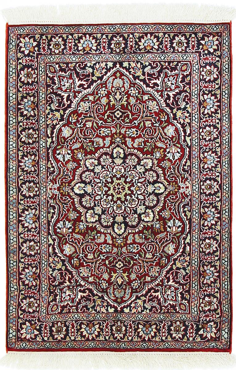 Tapete indiano Kashmir Pura Seda 93x65 93x65, Tapete persa Atado à mão