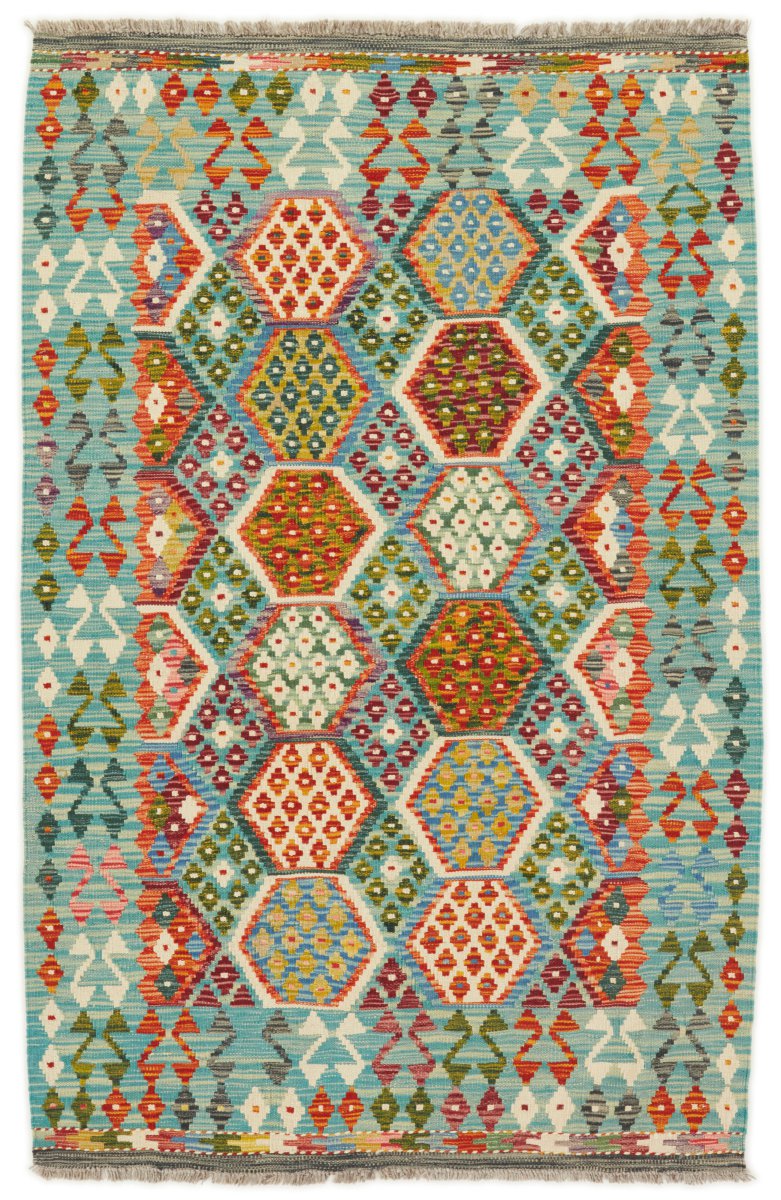Afghan rug Kilim Afghan 6'4"x4'1" 6'4"x4'1", Persian rug Handwoven