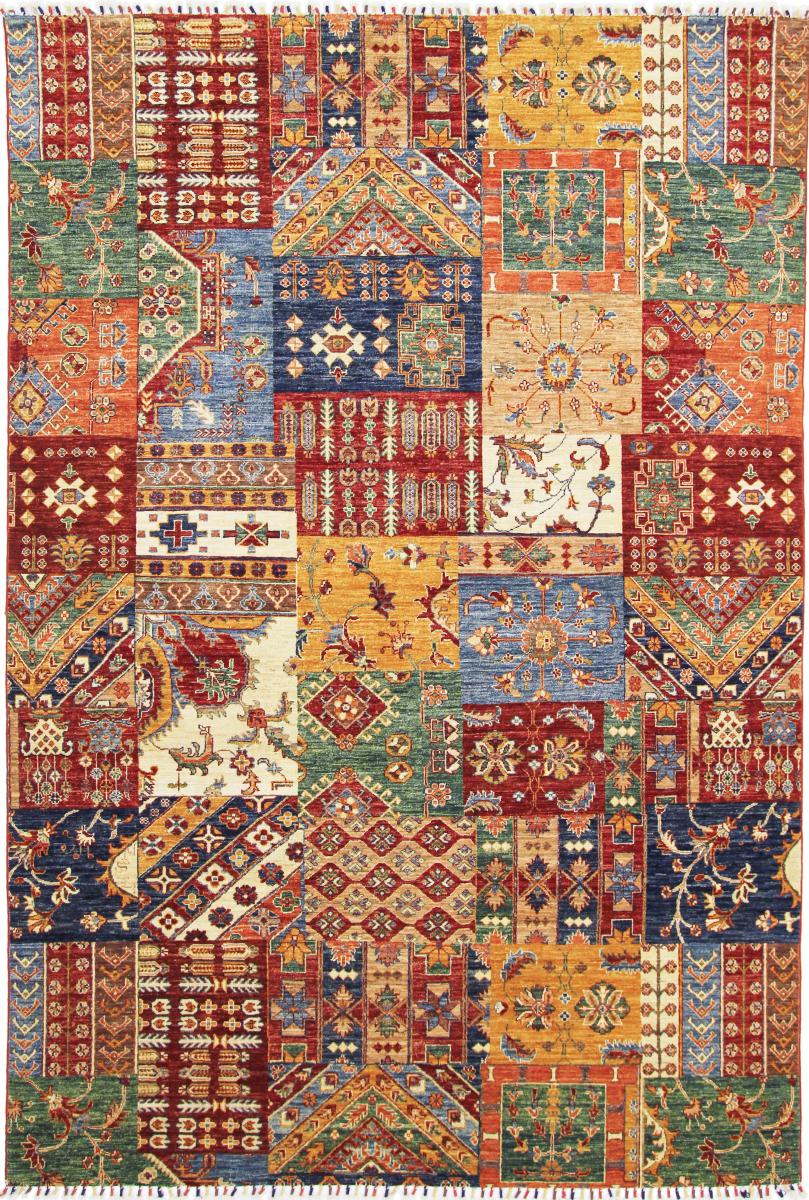 Pakisztáni szőnyeg Arijana Patchwork 301x208 301x208, Perzsa szőnyeg Kézzel csomózva