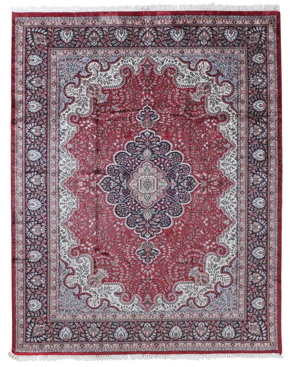 Tapis indien Agra Viskose 299x245 299x245, Tapis persan Noué à la main