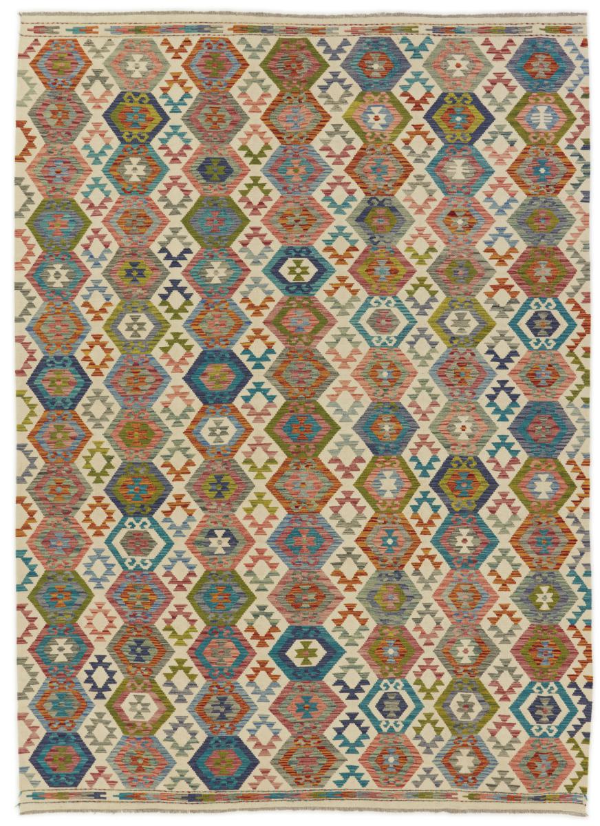 Tapete afegão Kilim Afegão 344x245 344x245, Tapete persa Tecido à mão