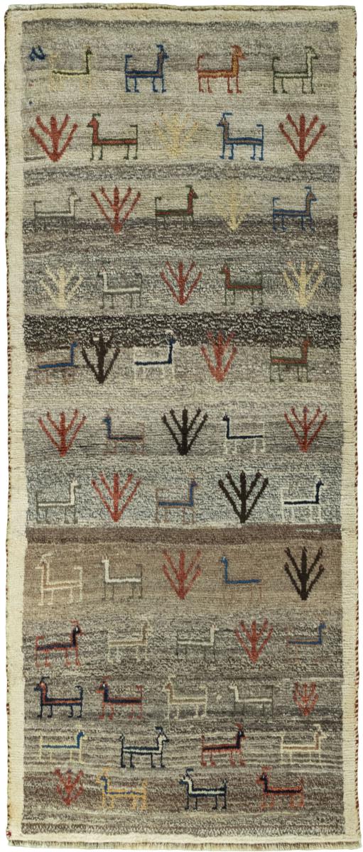 Persian Rug Persian Gabbeh Ghashghai 6'1"x2'6" 6'1"x2'6", Persian Rug Knotted by hand