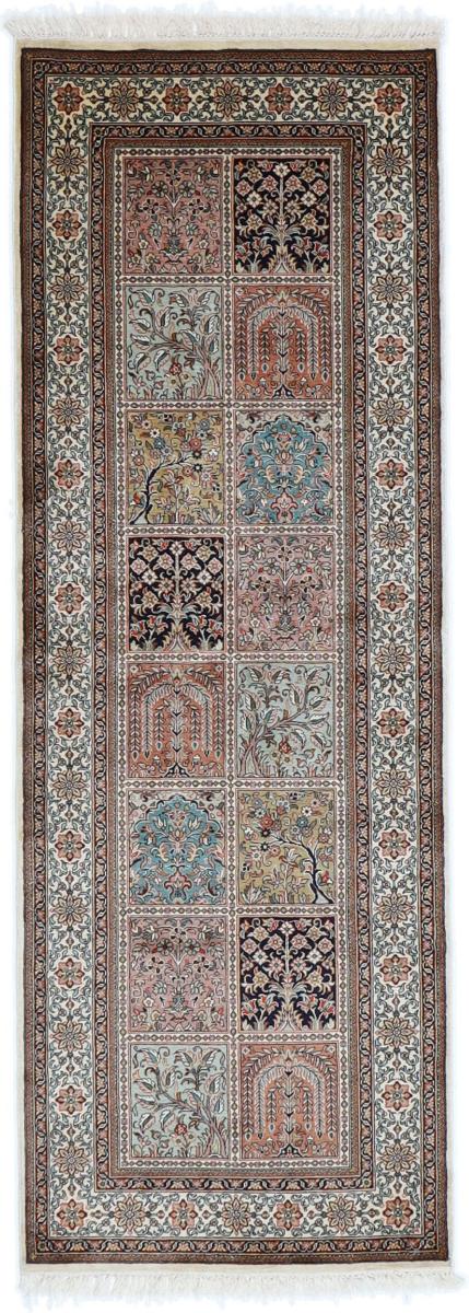 Indiaas tapijt Kasjmier Zijde Single Knot 215x76 215x76, Perzisch tapijt Handgeknoopte