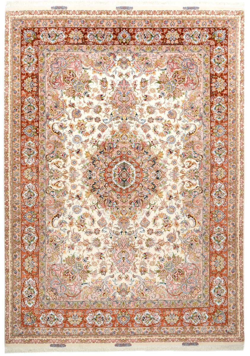 Tapete persa Tabriz 50Raj 353x252 353x252, Tapete persa Atado à mão