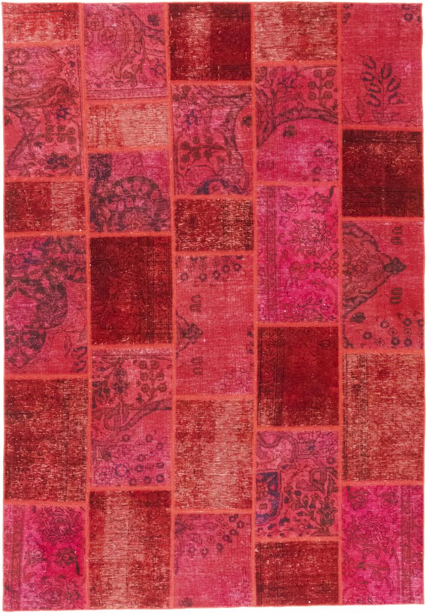 Persisk matta Patchwork Semi Antik 241x169 241x169, Persisk matta Knuten för hand