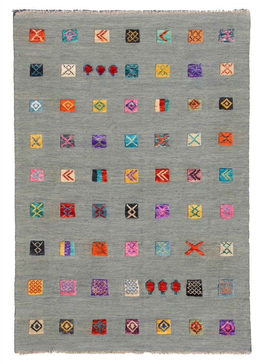 Alfombra afgana Kilim Afghan Nimbaft Edition 197x148 197x148, Alfombra persa Tejido a mano