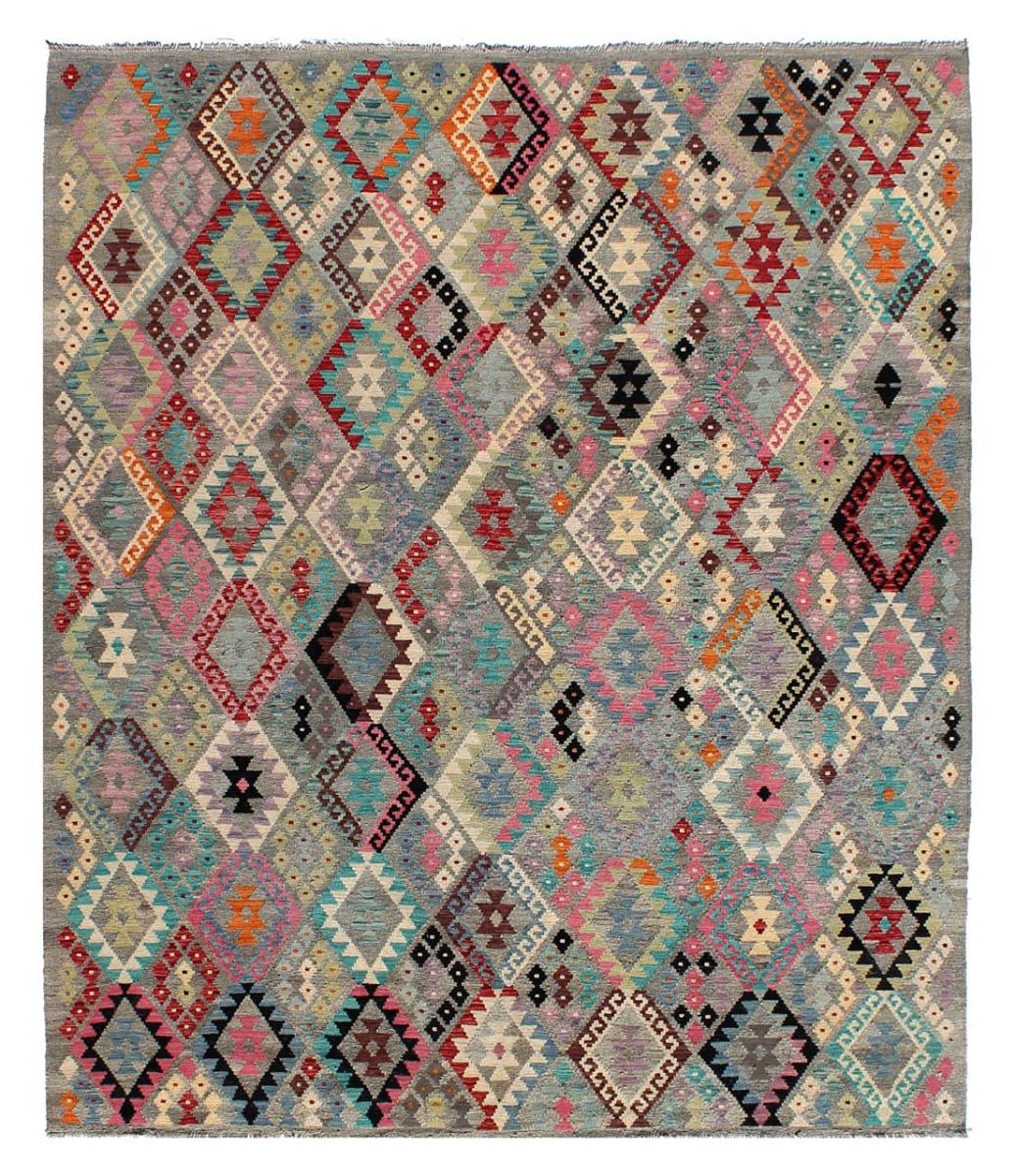 Afghan rug Kilim Afghan 10'10"x8'10" 10'10"x8'10", Persian Rug Woven by hand