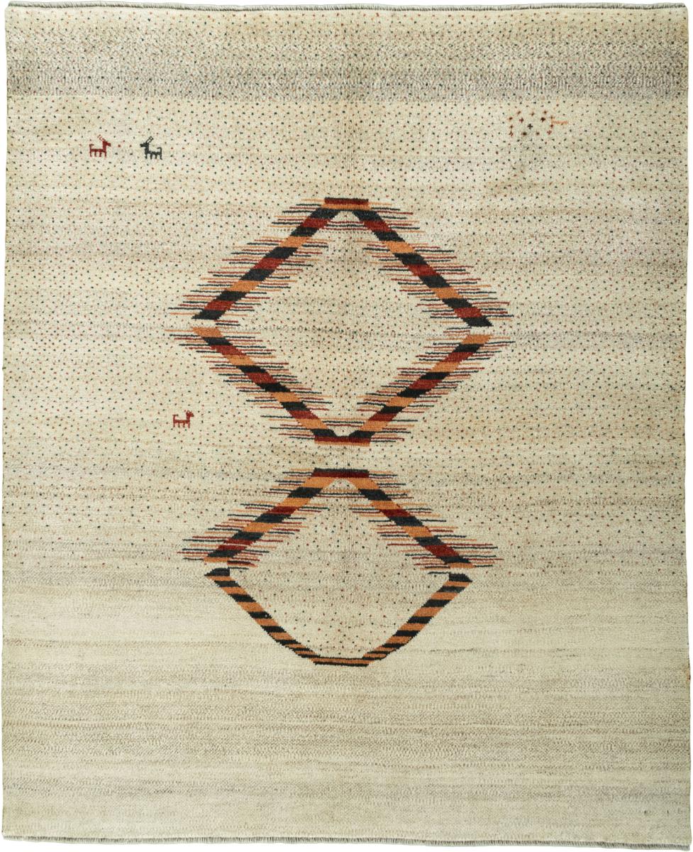 Persian Rug Persian Gabbeh Ghashghai 210x172 210x172, Persian Rug Knotted by hand