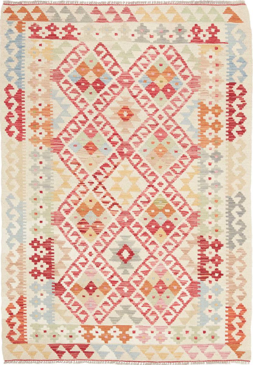 Afghansk teppe Kelim Afghan 143x106 143x106, Persisk teppe Håndvevd