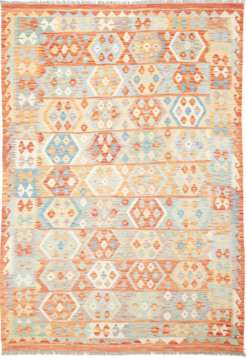 Alfombra afgana Kilim  Afghan 242x171 242x171, Alfombra persa Tejido a mano