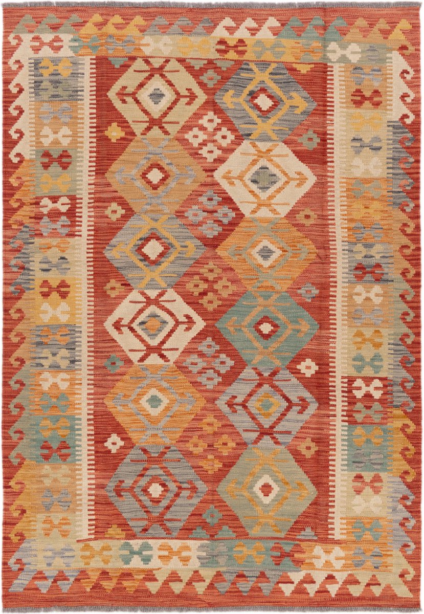 Αφγανικό χαλί Κιλίμ Afghan 182x129 182x129, Περσικό χαλί Χειροποίητο υφαντό
