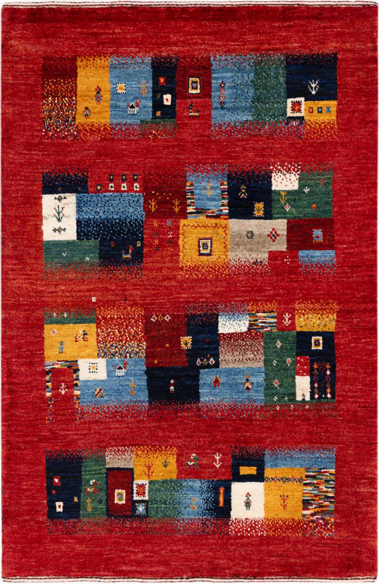 Tapis persan Persan Gabbeh Loribaft Atelier 121x79 121x79, Tapis persan Noué à la main