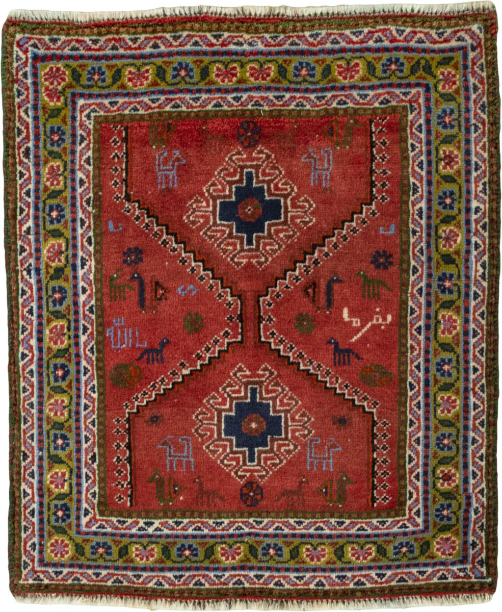Persian Rug Shiraz 74x63 74x63, Persian Rug Knotted by hand