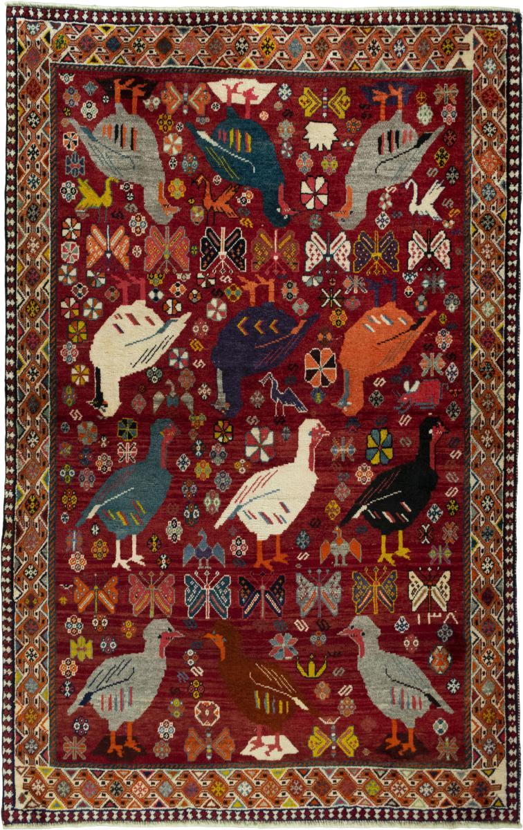 Persian Rug Persian Gabbeh Ghashghai 199x128 199x128, Persian Rug Knotted by hand