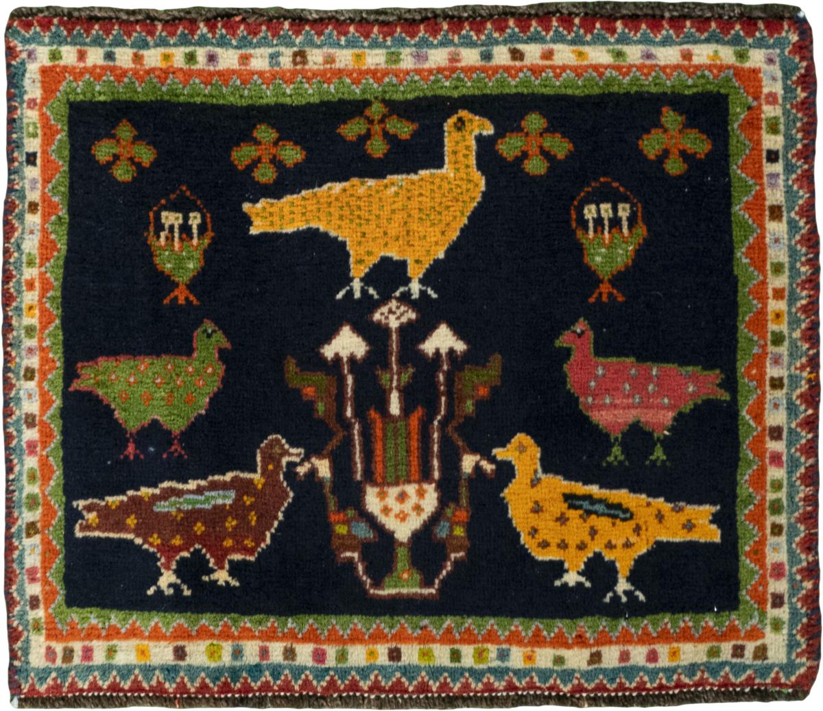 Persialainen matto Shiraz 45x46 45x46, Persialainen matto Solmittu käsin