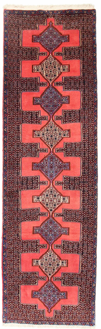 Persisk tæppe Senneh 295x89 295x89, Persisk tæppe Knyttet i hånden