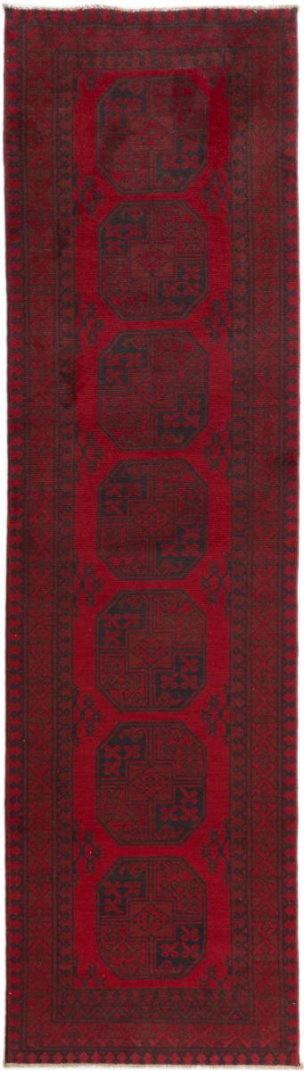 Tappeto Afgano Afghan Akhche 9'4"x2'7" 9'4"x2'7", Tappeto persiano Annodato a mano