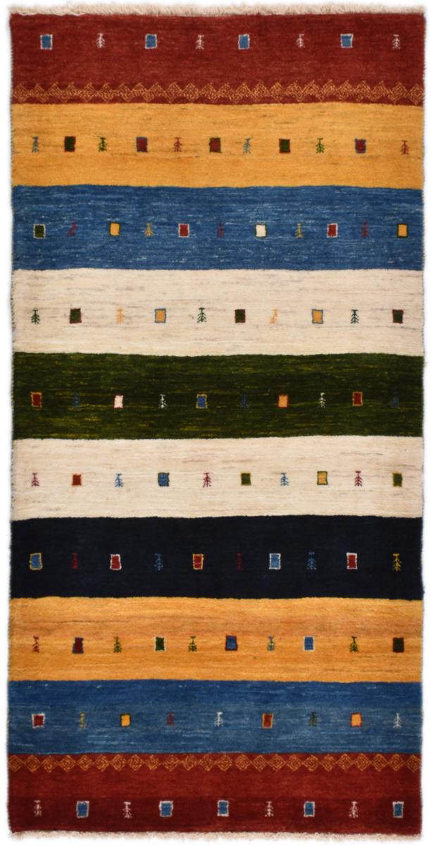 Tapis persan Persan Gabbeh Loribaft 199x101 199x101, Tapis persan Noué à la main