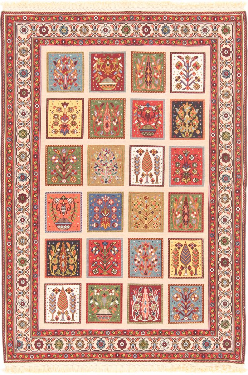 Tapete persa Kilim Soozani 146x101 146x101, Tapete persa Tecido à mão