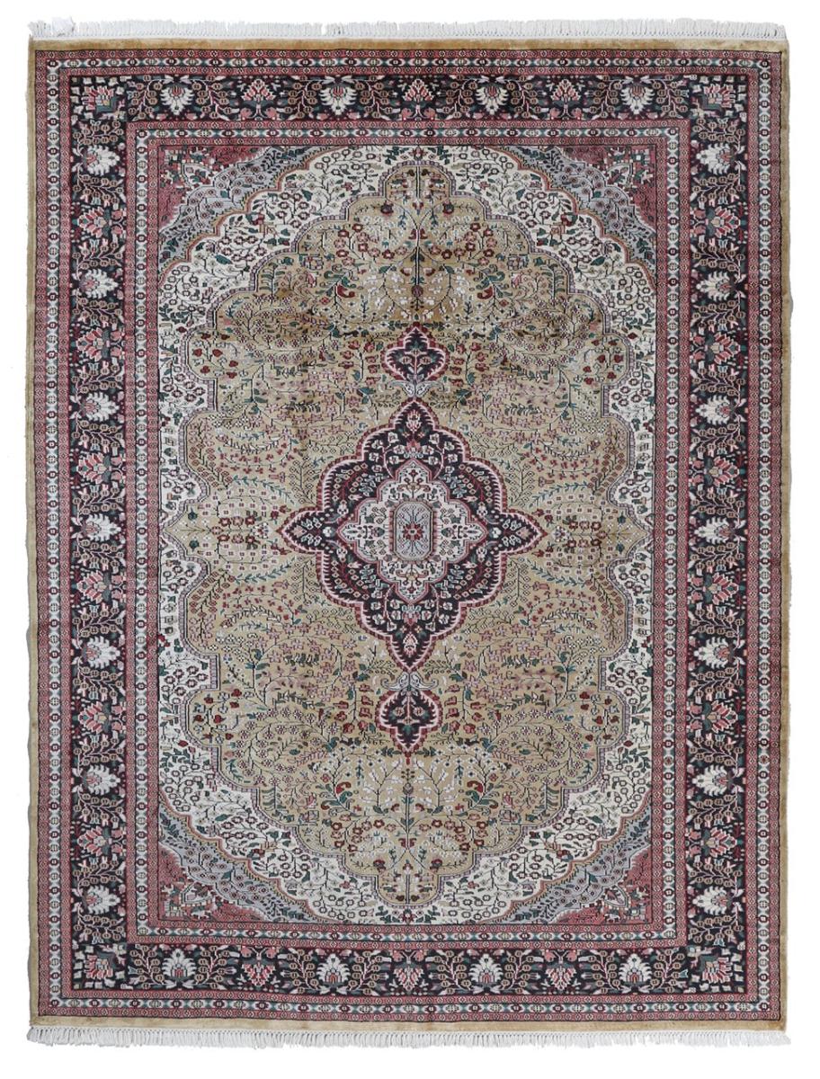 Tapis indien Agra Viskose 311x244 311x244, Tapis persan Noué à la main