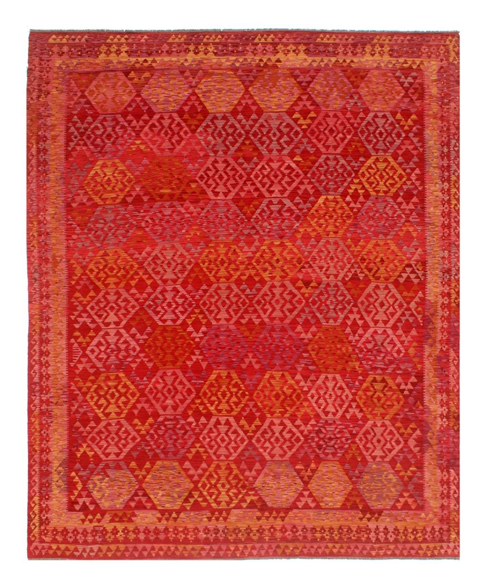 Tapete afegão Kilim Afegão 393x306 393x306, Tapete persa Tecido à mão