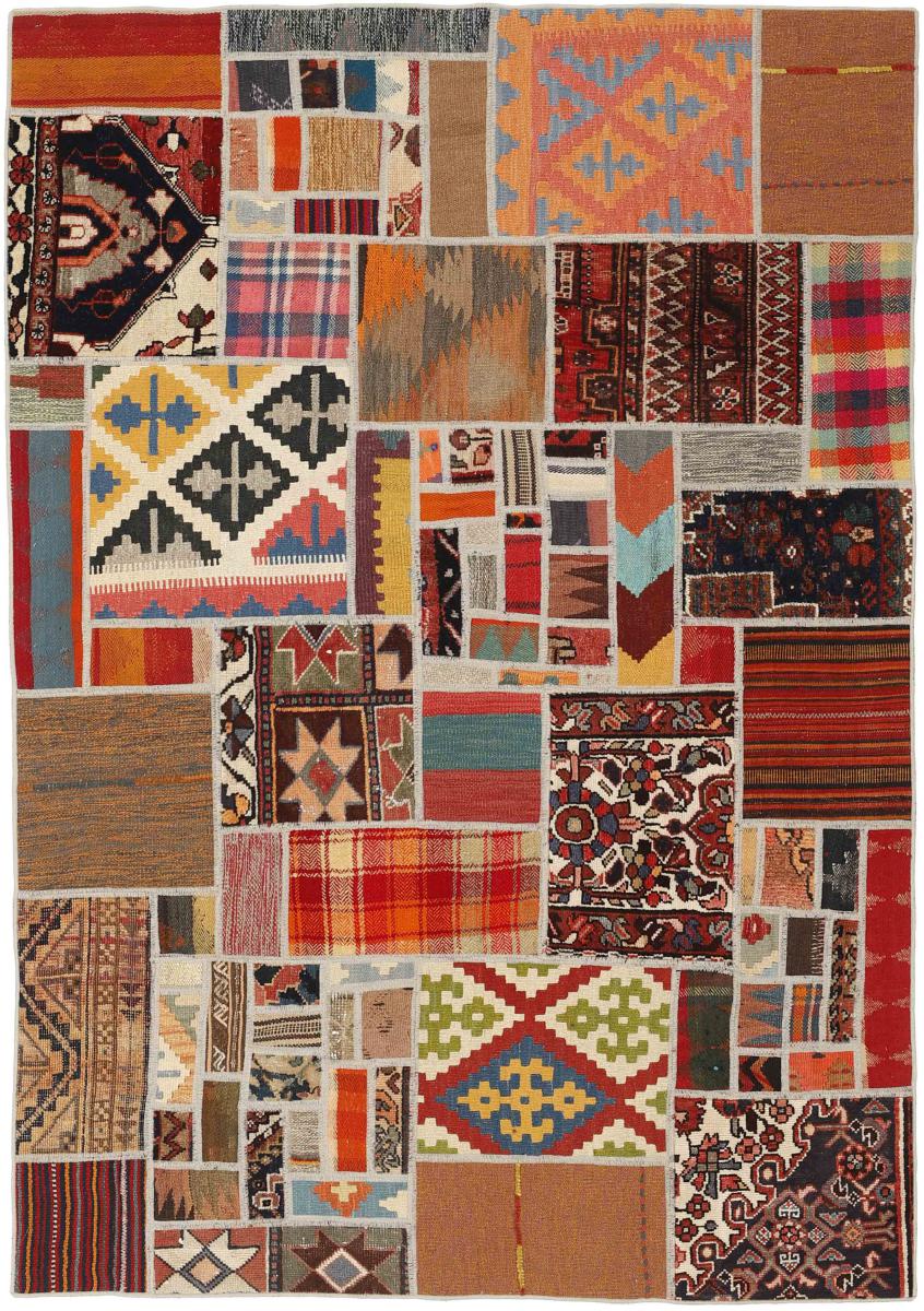 Perzsa szőnyeg Kilim Patchwork 201x139 201x139, Perzsa szőnyeg szőttesek