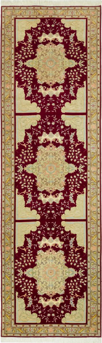 Tapete persa Tabriz 50Raj 9'1"x2'9" 9'1"x2'9", Tapete persa Atado à mão