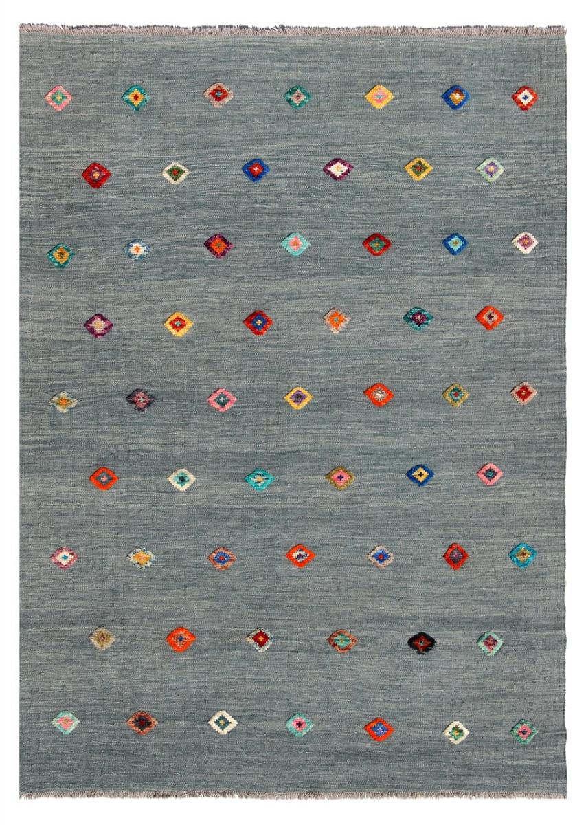 Alfombra afgana Kilim Afghan Nimbaft Edition 198x153 198x153, Alfombra persa Tejido a mano