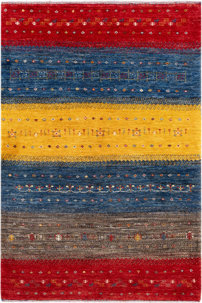 Tapis persan Persan Gabbeh Loribaft Atelier 121x81 121x81, Tapis persan Noué à la main