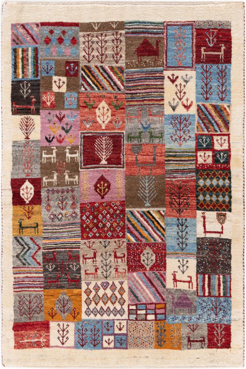 Tapis persan Persan Gabbeh Loribaft 117x79 117x79, Tapis persan Noué à la main