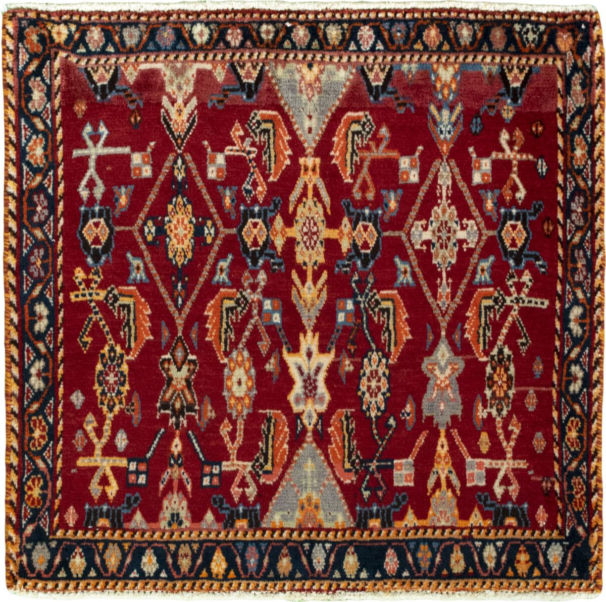 Persialainen matto Shiraz 61x64 61x64, Persialainen matto Solmittu käsin