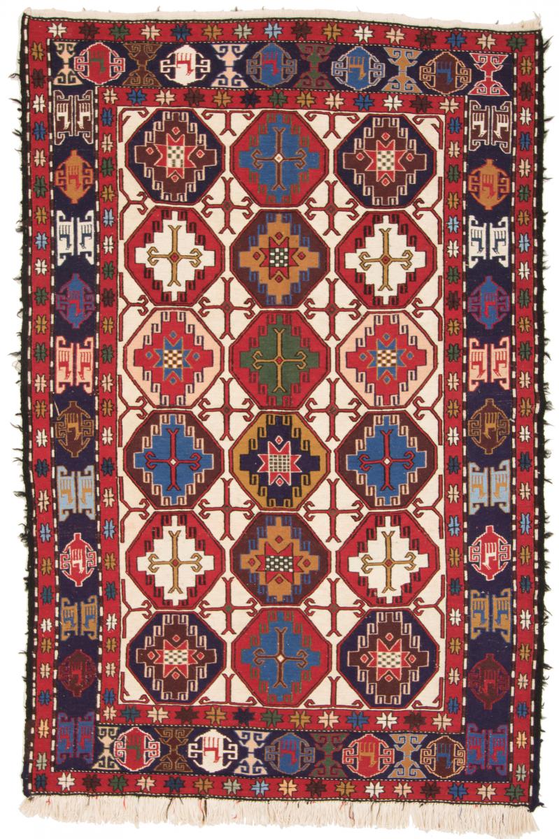 Tapete persa Kilim Soumak Shahsavan 198x132 198x132, Tapete persa Atado à mão