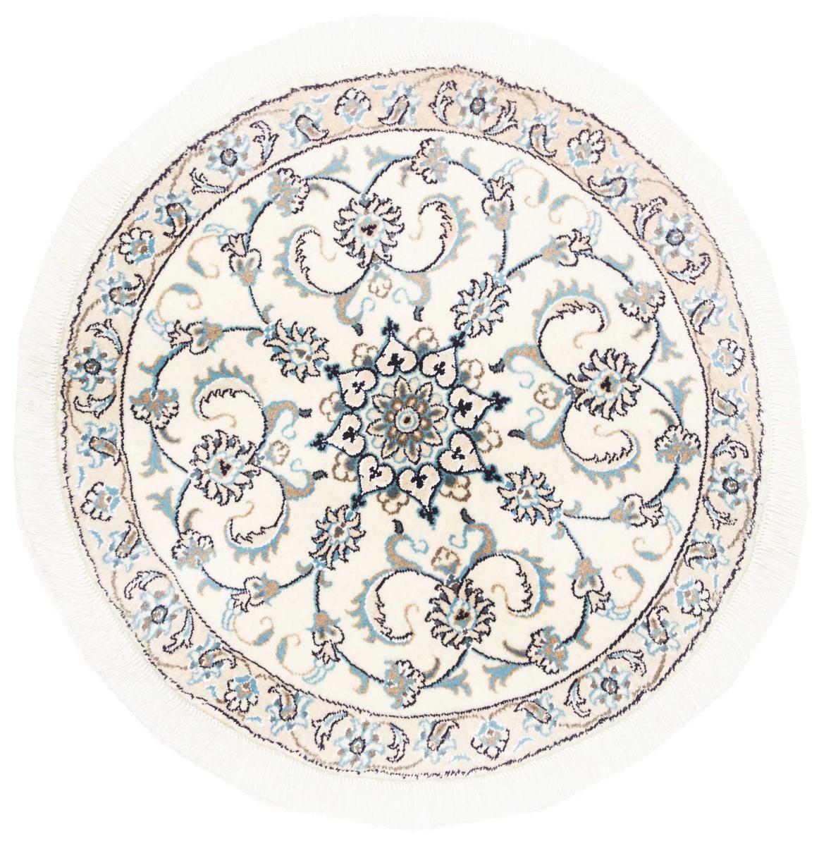 Alfombra persa Nain 99x99 99x99, Alfombra persa Anudado a mano