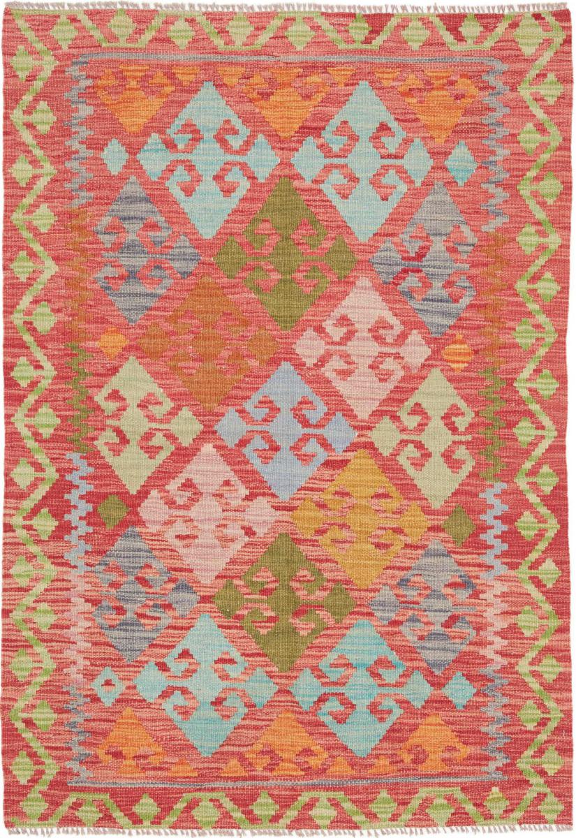 Tapis afghan Kilim Afghan 145x102 145x102, Tapis persan Tissé à la main