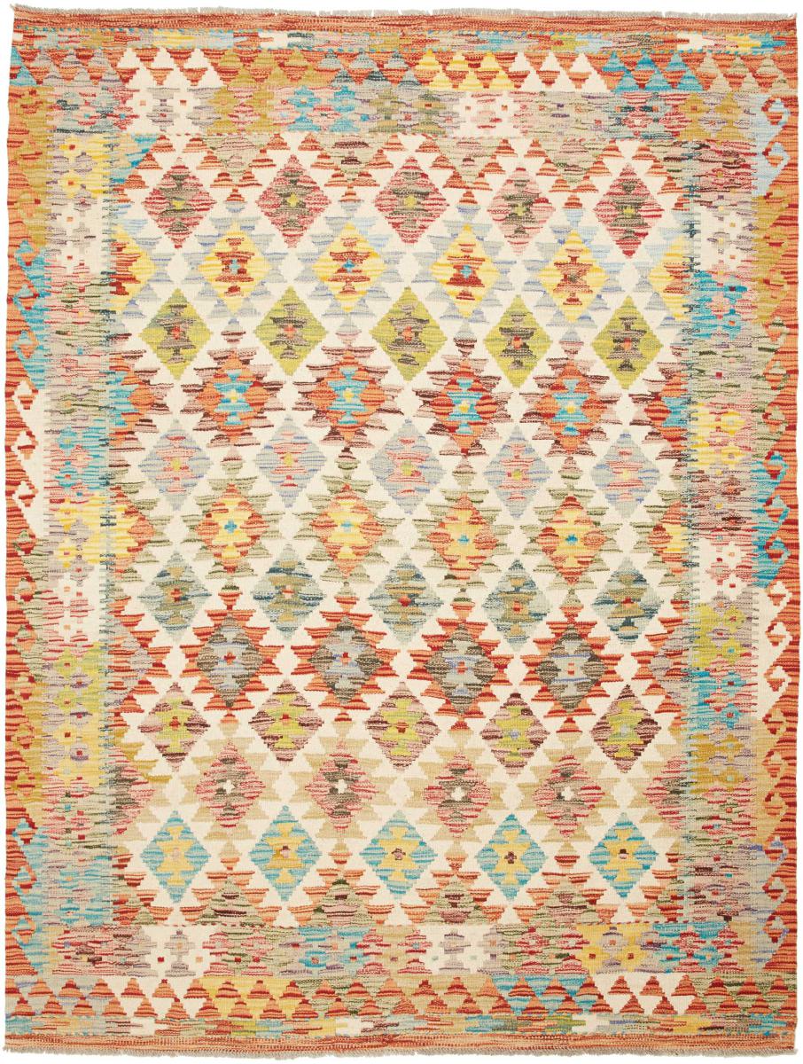 Afghaans tapijt Kilim Afghan 203x155 203x155, Perzisch tapijt Handgeweven