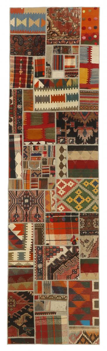 Tapete persa Kilim Patchwork 299x81 299x81, Tapete persa Tecido à mão