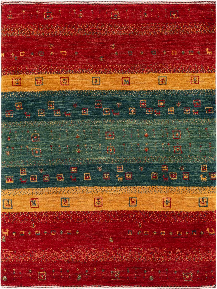 Persisk tæppe Perser Gabbeh Loribaft Atelier 102x78 102x78, Persisk tæppe Håndknyttet