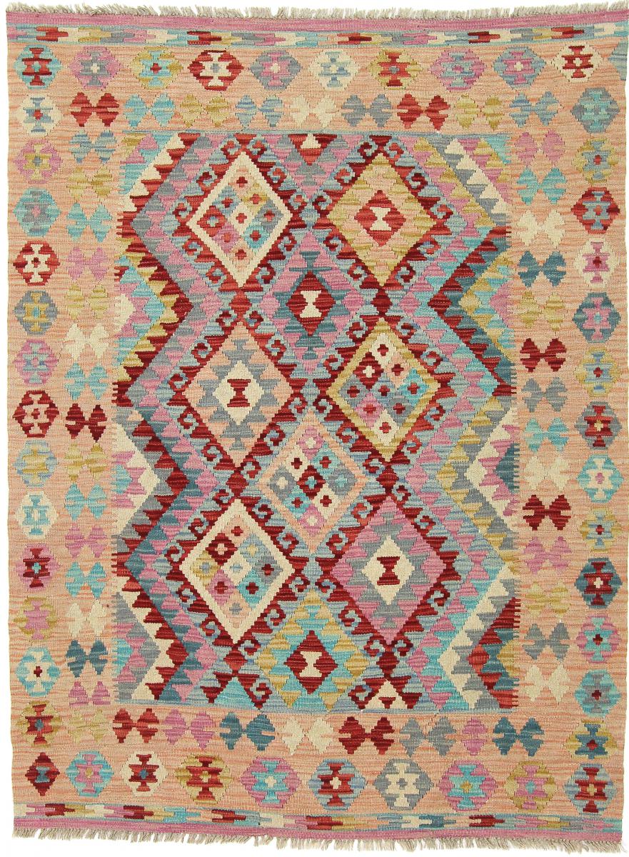 Tapete afegão Kilim Afegão 174x132 174x132, Tapete persa Tecido à mão